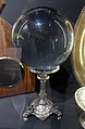 Crystal ball used for divination on display in the Museum of Witchcraft and Magic in Boscastle, Cornwall.