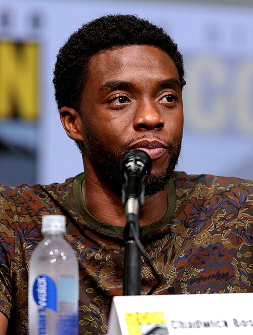 Boseman at the 2017 San Diego Comic-Con