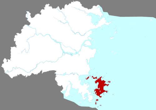 Location of Pingtan in Fuzhou