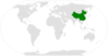 Location map for China and Malawi.