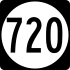 Маркер State Route 720