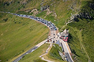 Blick auf den Pas de Peyrol vom Puy Mary