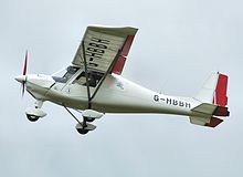 Ikarus C42 ultralight aircraft at a grass airfield in the UK Stock Photo -  Alamy