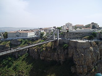 The Sidi M'Cid hill on one side of the bridge