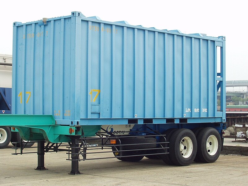 File:Container ＝【 20ft 】 UT30A-0017---No,1 【 Marine container only for Japan Domestic 】.jpg