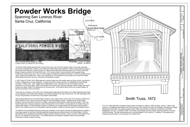 File:Cover Sheet - Powder Works Bridge, Spanning San Lorenzo River, Keystone Way, Paradise Park, Santa Cruz, Santa Cruz County, CA HAER CA-313 (sheet 1 of 9).tif