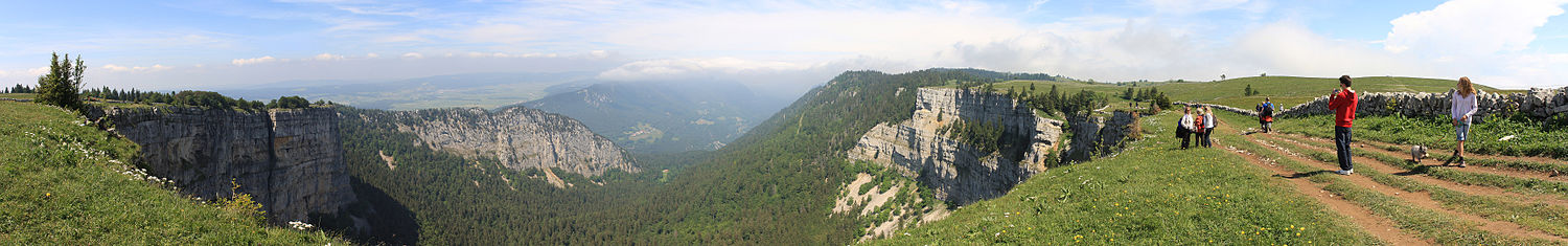 Panorama kotła z góry