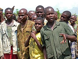 A group of demobilized child soldiers in the Democratic Republic of the Congo DRC- Child Soldiers.jpg