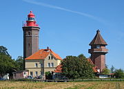 Leuchtturm „Dahmeshöved“ mit Wärterhaus