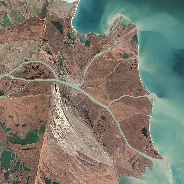 محل تلاقی دانوب و دریای سیاه، عکس از مرکز پروازهای فضایی گودارد.
