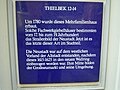 Denkmalschutztafel am Fachwerkhaus Thielbek 12–14