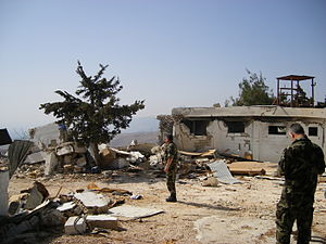 Destroyed UN base in Lebanon.jpg