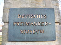 Deutsches Freimaurermuseum (Schild)