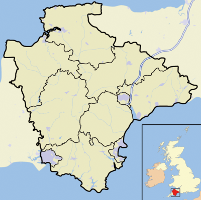 Location map United Kingdom Devon