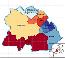 Districts of Copperbelt Province Zambia Districts of Copperbelt Province Zambia.svg