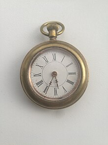 A dollar watch featuring a replacement crystal and dial; the dial, like most all dollar watches, is paper. Dollar watch with replacement crystal and face.jpg