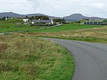 Dunanellerich in the western part of the Harlosh peninsula, with Healabhal Bheag beyond