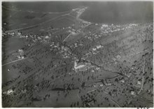 Historisches Luftbild aus 400 m von Walter Mittelholzer von 1925