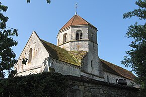 Blick auf den achteckigen Glockenturm auf der Nordwestseite