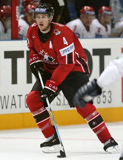 Brewer with Team Canada in 2007