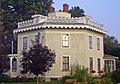Stucco Estabrook Octagon House, Hoosick Falls, New York (built 1853-1854)