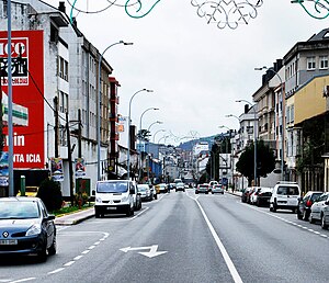 Ferrol Estrada De Castela: Vía entre Ferrol e a ponte de Xuvia