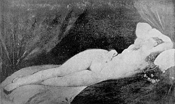 Photograph of a study for the painting Etude dormeuse Naples.jpg