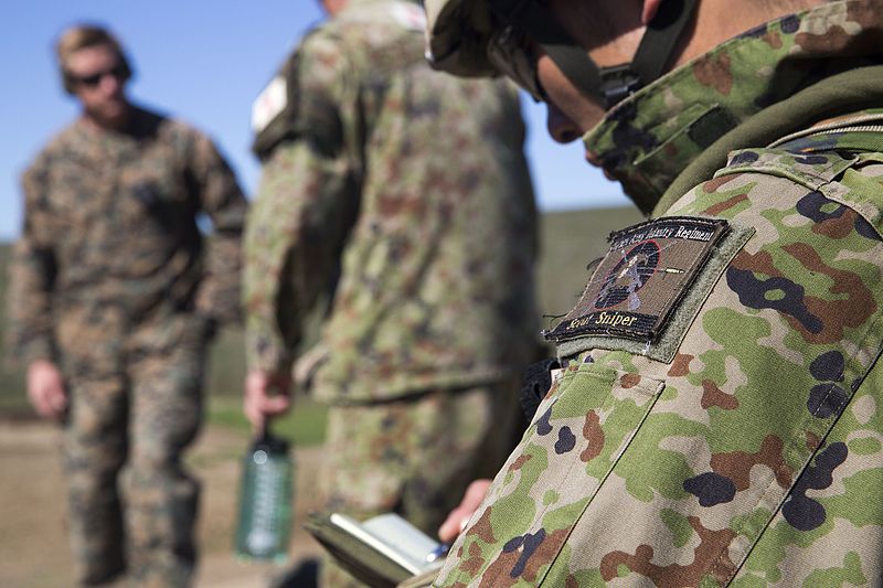 File:Exercise Iron Fist 2016, Japanese Soldiers break contact, engage US Marines 160201-M-HF454-097.jpg