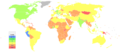 FIFA national football teams coloured by class