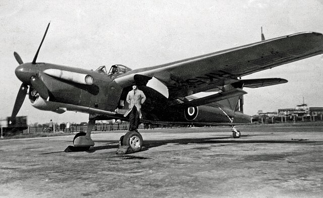 Stockport/Ringway-built Fairey Barracuda TF.V at Manchester Airport in May 1946