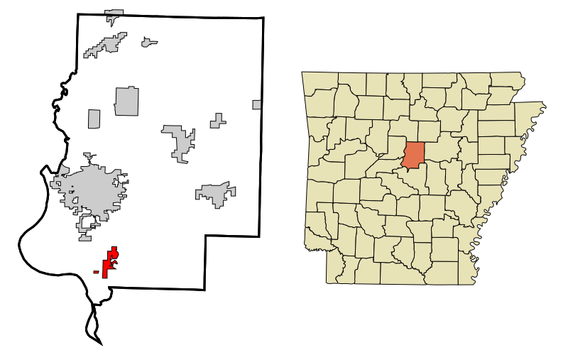 File:Faulkner County Arkansas Incorporated and Unincorporated areas Mayflower Highlighted.svg