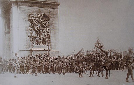 The Siamese Expeditionary Force in Paris, 1919.