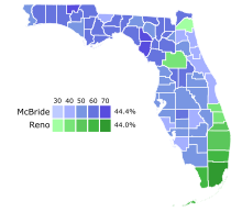 County results Florida Governor D Primary 2002.svg