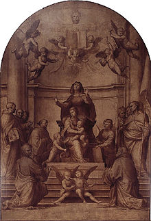 Sacra conversazione by Fra Bartolomeo Fra bartolomeo, pala del gran consiglio.jpg