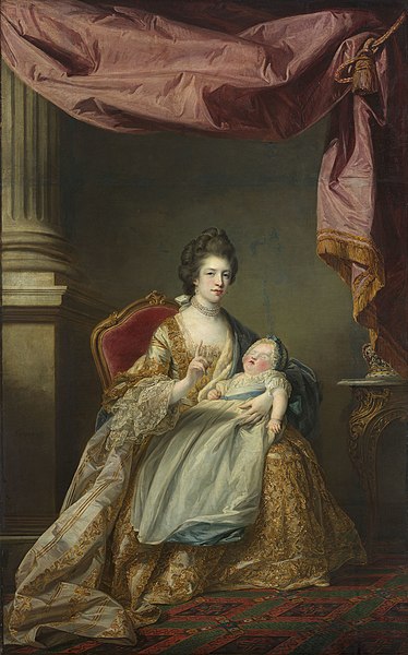 File:Francis Cotes (1726-70) - Queen Charlotte (1744-1818) with the Infant Princess Charlotte, Princess Royal (1766-1828) - RCIN 404396 - Royal Collection.jpg