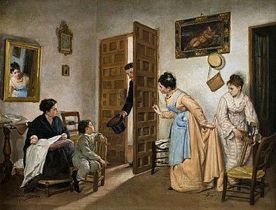 La Visite Impromptue (1875).
