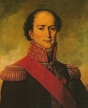 Jean-Baptiste Heblen muotokuva.  Taiteilija Jean-Baptiste Guerin.