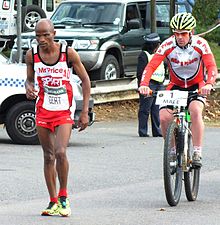 Gert Thys (left), 2012 Gert Thys, 2012 Comrades.jpg