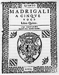 Vignette pour Cinquième livre de madrigaux (Carlo Gesualdo)