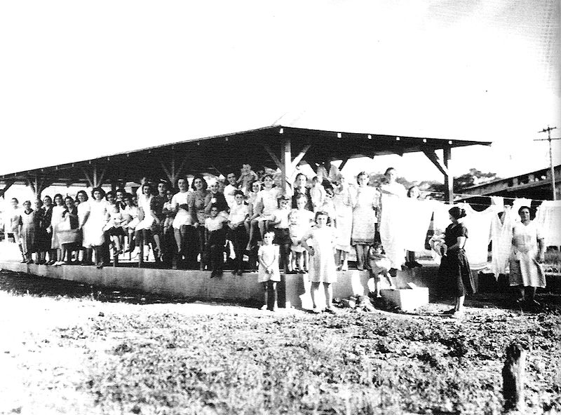 File:Gibraltar Evacuee Camp, Jamaica - Washing Day.jpg