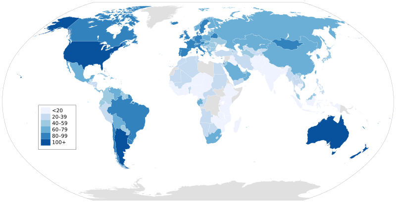 File:Global meat consumption map.svg