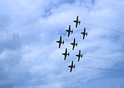 Golden Centennaires performing at the Kingston, Ontario airshow, May 1967. Goldencentennaires1967.jpg