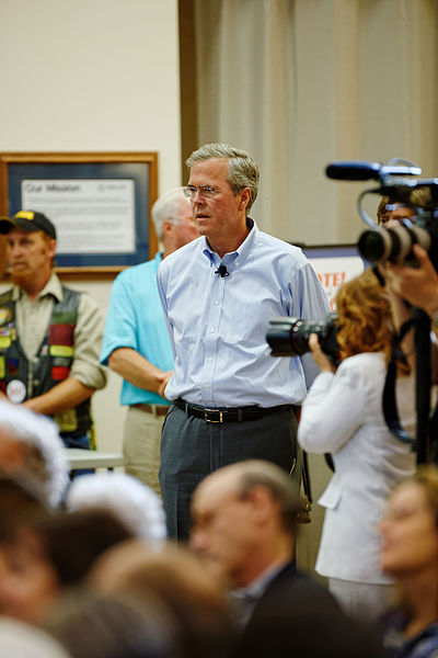 File:Governor of Florida Jeb Bush at TurboCam, Barrington, NH on August 50th by Michael Vadon.jpg