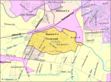 Map of the Greatwood census-designated place, pre-annexation GreatwoodTXMap.gif