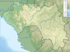 コナクリの位置（ギニア内）