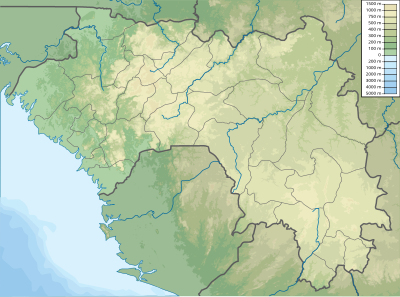 Location map Guinea