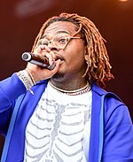 American rapper Gunna (pictured in 2019) is featured on the remix of "Dior". Gunna - Openair Frauenfeld 2019 09.jpg