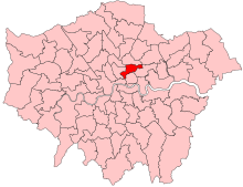 Hackney South and Shoreditch 2023 Constituency.svg