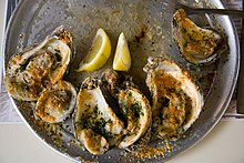 Half a dozen chargrilled oysters Half Dozen Chargrilled Oysters.jpg