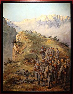 Hans Bertle, la capture de battisti et Filzi sur Monte corno, 1916 (Innsbruck, Tiroler Landesmuseum) .jpg